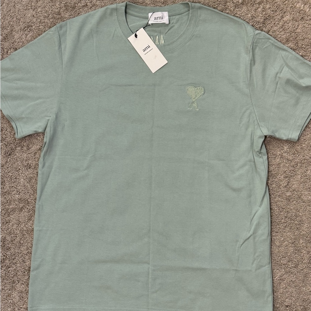 Ami Men's Green T-Shirt